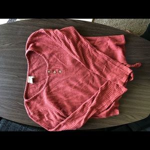 Long sleeve shirt, light red